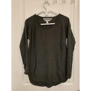 Max Studio Extra Fine Merino Wool Long Sleeve Sweater Women's Medium Moss Green